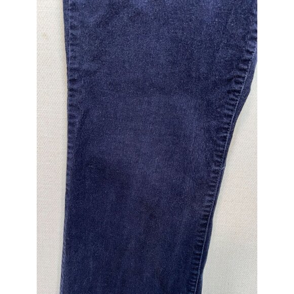 Talbots Women's Straight Leg Corduroy Curvy Jeans Stretch Size 8 Blue Mid Wash - Picture 8 of 12